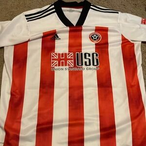 Sheffield United 2020-21 Home Premier League Adidas Soccer Jersey